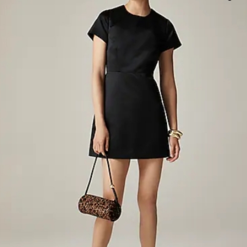 NWT J. Crew Collection Michelle A-line mini dress in duchesse satin